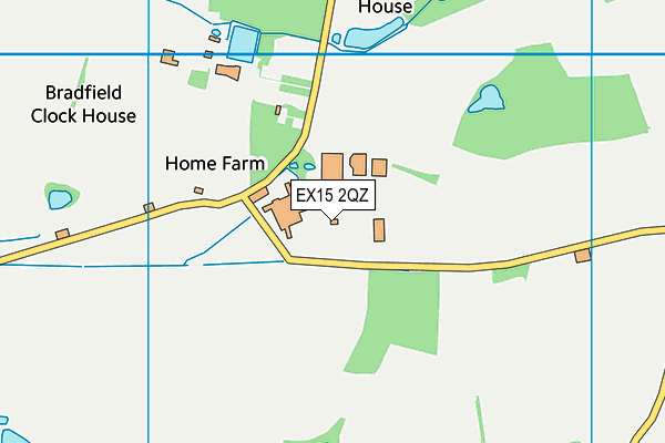 EX15 2QZ map - OS VectorMap District (Ordnance Survey) EX15 2QZ map - OS VectorMap District (Ordnance Survey)