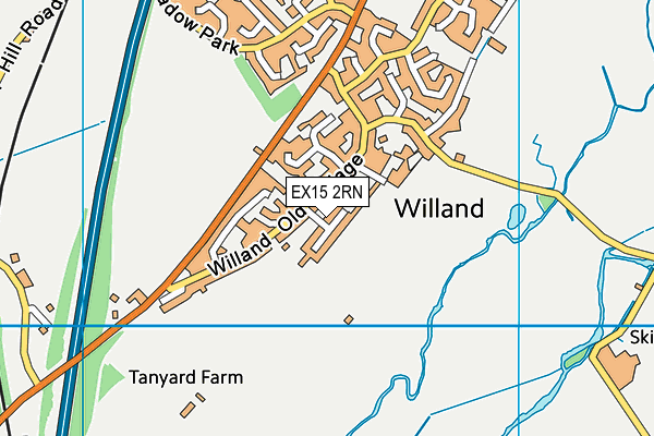 EX15 2RN map - OS VectorMap District (Ordnance Survey) EX15 2RN map - OS VectorMap District (Ordnance Survey)
