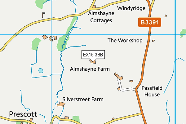 EX15 3BB map - OS VectorMap District (Ordnance Survey) EX15 3BB map - OS VectorMap District (Ordnance Survey)