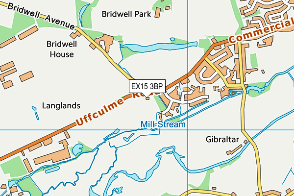 EX15 3BP map - OS VectorMap District (Ordnance Survey) EX15 3BP map - OS VectorMap District (Ordnance Survey)