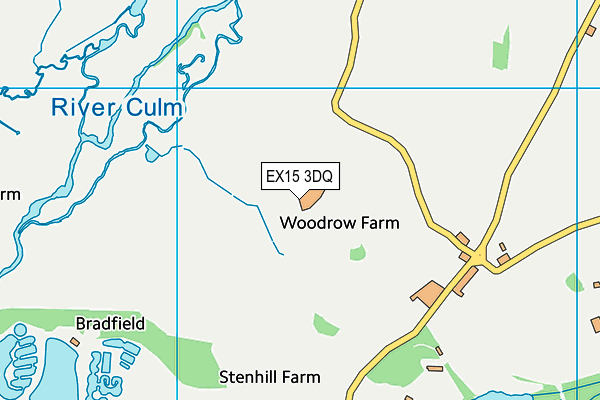 EX15 3DQ map - OS VectorMap District (Ordnance Survey) EX15 3DQ map - OS VectorMap District (Ordnance Survey)