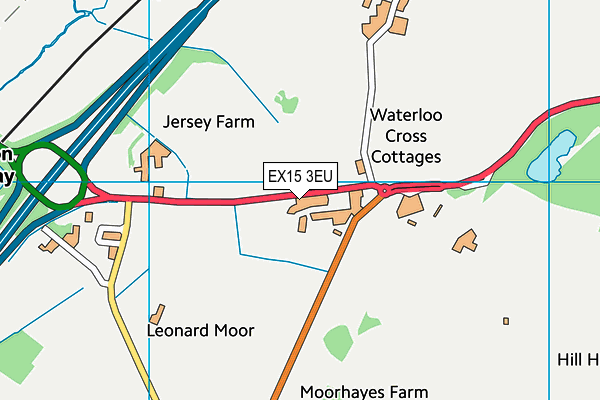 EX15 3EU map - OS VectorMap District (Ordnance Survey) EX15 3EU map - OS VectorMap District (Ordnance Survey)