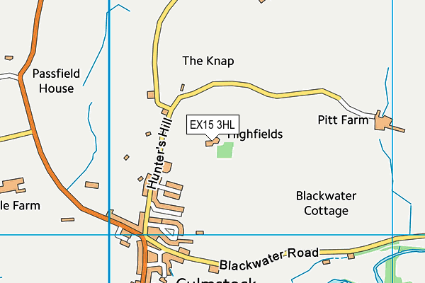 EX15 3HL map - OS VectorMap District (Ordnance Survey) EX15 3HL map - OS VectorMap District (Ordnance Survey)