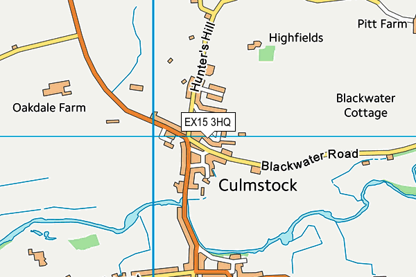 EX15 3HQ map - OS VectorMap District (Ordnance Survey) EX15 3HQ map - OS VectorMap District (Ordnance Survey)