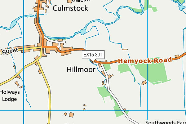 EX15 3JT map - OS VectorMap District (Ordnance Survey) EX15 3JT map - OS VectorMap District (Ordnance Survey)