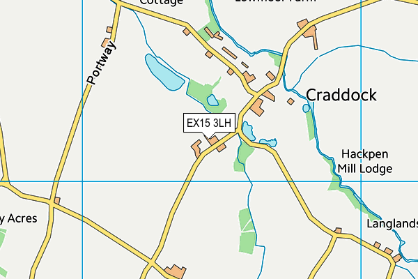 EX15 3LH map - OS VectorMap District (Ordnance Survey) EX15 3LH map - OS VectorMap District (Ordnance Survey)