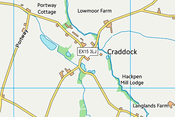 EX15 3LJ map - OS VectorMap District (Ordnance Survey) EX15 3LJ map - OS VectorMap District (Ordnance Survey)
