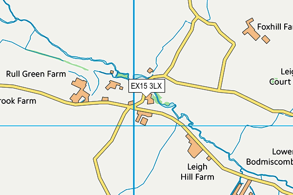 EX15 3LX map - OS VectorMap District (Ordnance Survey) EX15 3LX map - OS VectorMap District (Ordnance Survey)