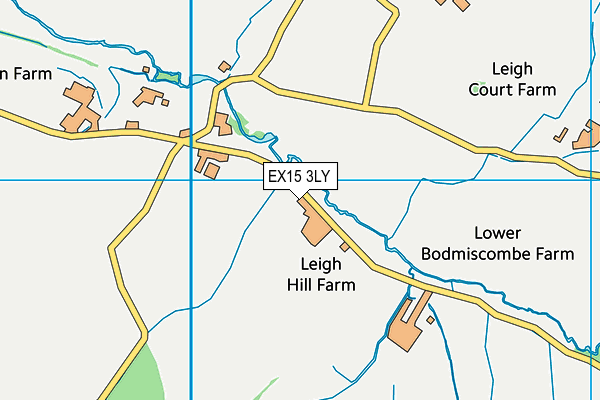 EX15 3LY map - OS VectorMap District (Ordnance Survey) EX15 3LY map - OS VectorMap District (Ordnance Survey)