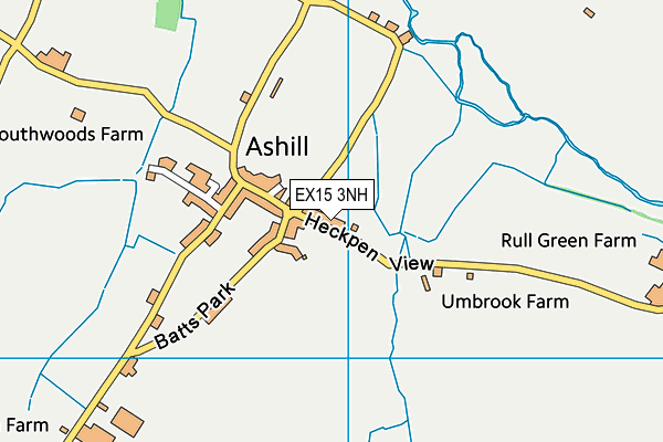 EX15 3NH map - OS VectorMap District (Ordnance Survey) EX15 3NH map - OS VectorMap District (Ordnance Survey)
