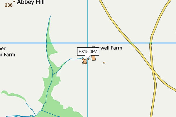 EX15 3PZ map - OS VectorMap District (Ordnance Survey) EX15 3PZ map - OS VectorMap District (Ordnance Survey)