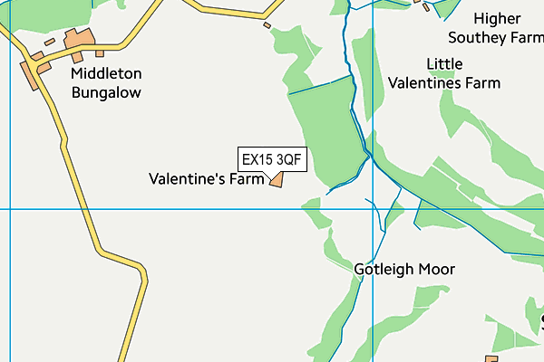 EX15 3QF map - OS VectorMap District (Ordnance Survey) EX15 3QF map - OS VectorMap District (Ordnance Survey)