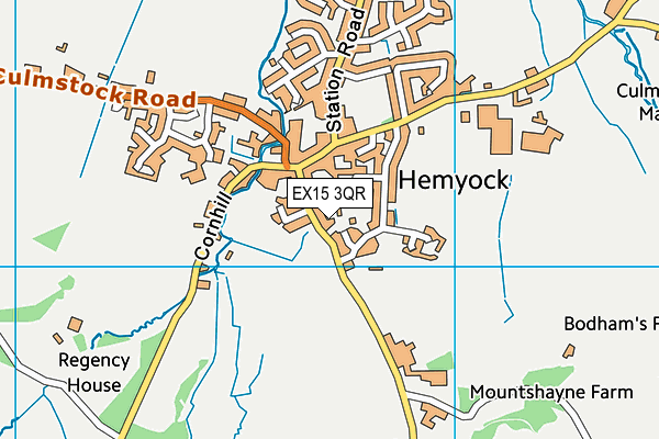 EX15 3QR map - OS VectorMap District (Ordnance Survey) EX15 3QR map - OS VectorMap District (Ordnance Survey)
