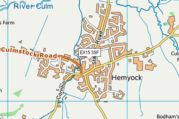 EX15 3SF map - OS VectorMap District (Ordnance Survey) EX15 3SF map - OS VectorMap District (Ordnance Survey)