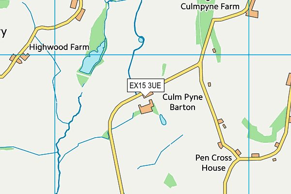 EX15 3UE map - OS VectorMap District (Ordnance Survey) EX15 3UE map - OS VectorMap District (Ordnance Survey)