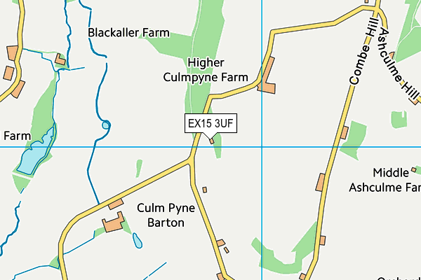 EX15 3UF map - OS VectorMap District (Ordnance Survey) EX15 3UF map - OS VectorMap District (Ordnance Survey)