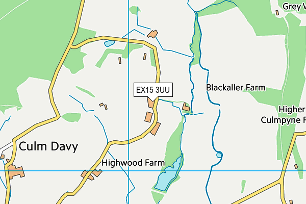 EX15 3UU map - OS VectorMap District (Ordnance Survey) EX15 3UU map - OS VectorMap District (Ordnance Survey)