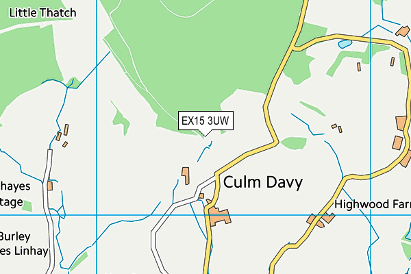EX15 3UW map - OS VectorMap District (Ordnance Survey) EX15 3UW map - OS VectorMap District (Ordnance Survey)