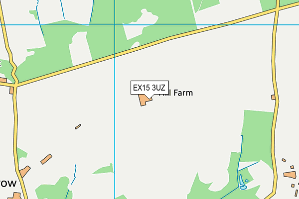 EX15 3UZ map - OS VectorMap District (Ordnance Survey) EX15 3UZ map - OS VectorMap District (Ordnance Survey)
