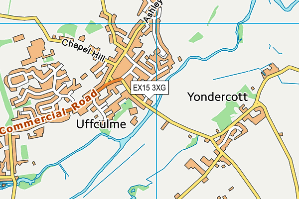 EX15 3XG map - OS VectorMap District (Ordnance Survey) EX15 3XG map - OS VectorMap District (Ordnance Survey)