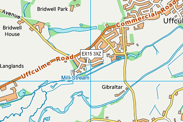 EX15 3XZ map - OS VectorMap District (Ordnance Survey) EX15 3XZ map - OS VectorMap District (Ordnance Survey)