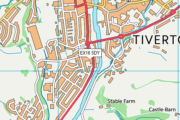 EX16 5DY map - OS VectorMap District (Ordnance Survey) EX16 5DY map - OS VectorMap District (Ordnance Survey)