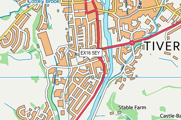 EX16 5EY map - OS VectorMap District (Ordnance Survey) EX16 5EY map - OS VectorMap District (Ordnance Survey)
