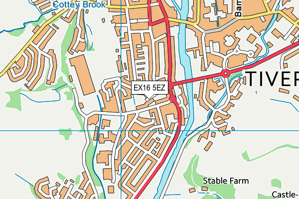 EX16 5EZ map - OS VectorMap District (Ordnance Survey) EX16 5EZ map - OS VectorMap District (Ordnance Survey)