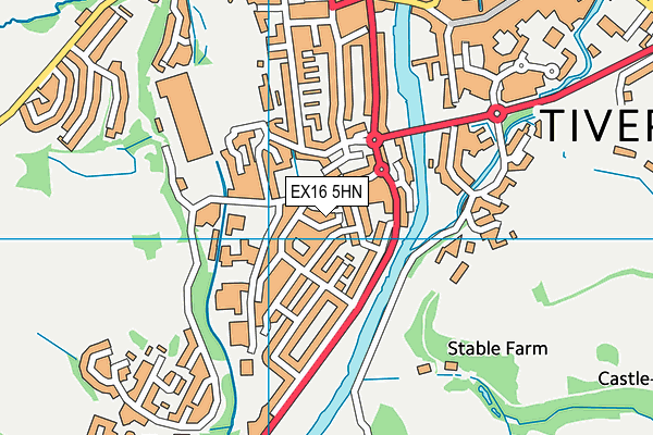 EX16 5HN map - OS VectorMap District (Ordnance Survey) EX16 5HN map - OS VectorMap District (Ordnance Survey)