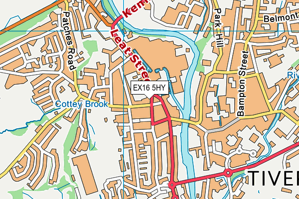 EX16 5HY map - OS VectorMap District (Ordnance Survey) EX16 5HY map - OS VectorMap District (Ordnance Survey)