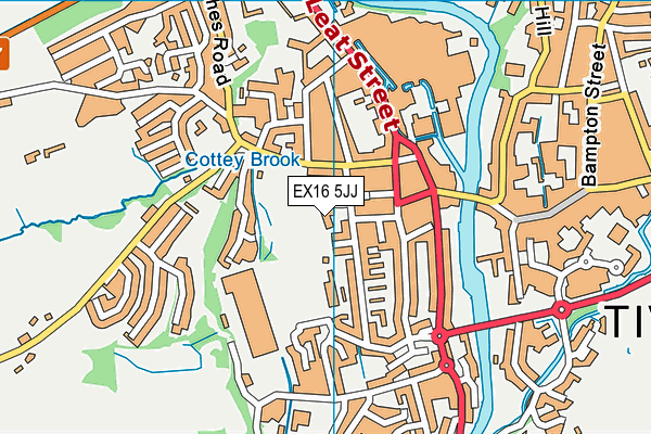 EX16 5JJ map - OS VectorMap District (Ordnance Survey) EX16 5JJ map - OS VectorMap District (Ordnance Survey)
