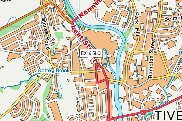 EX16 5LQ map - OS VectorMap District (Ordnance Survey) EX16 5LQ map - OS VectorMap District (Ordnance Survey)