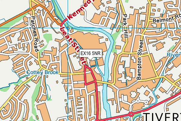 EX16 5NR map - OS VectorMap District (Ordnance Survey) EX16 5NR map - OS VectorMap District (Ordnance Survey)