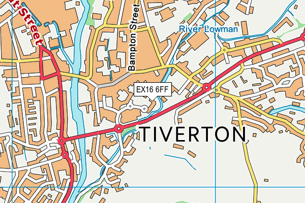 EX16 6FF map - OS VectorMap District (Ordnance Survey) EX16 6FF map - OS VectorMap District (Ordnance Survey)
