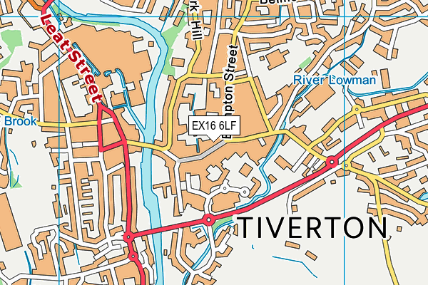 EX16 6LF map - OS VectorMap District (Ordnance Survey) EX16 6LF map - OS VectorMap District (Ordnance Survey)