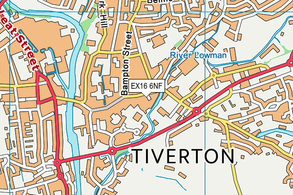 EX16 6NF map - OS VectorMap District (Ordnance Survey) EX16 6NF map - OS VectorMap District (Ordnance Survey)