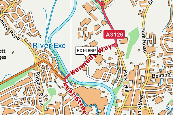 EX16 6NP map - OS VectorMap District (Ordnance Survey) EX16 6NP map - OS VectorMap District (Ordnance Survey)