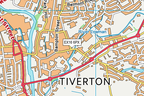 EX16 6PX map - OS VectorMap District (Ordnance Survey) EX16 6PX map - OS VectorMap District (Ordnance Survey)
