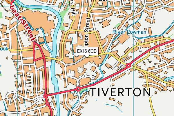 EX16 6QD map - OS VectorMap District (Ordnance Survey) EX16 6QD map - OS VectorMap District (Ordnance Survey)