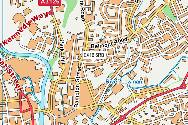 EX16 6RB map - OS VectorMap District (Ordnance Survey) EX16 6RB map - OS VectorMap District (Ordnance Survey)