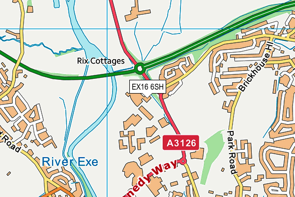 EX16 6SH map - OS VectorMap District (Ordnance Survey) EX16 6SH map - OS VectorMap District (Ordnance Survey)