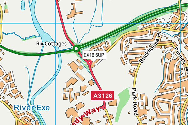 EX16 6UP map - OS VectorMap District (Ordnance Survey) EX16 6UP map - OS VectorMap District (Ordnance Survey)