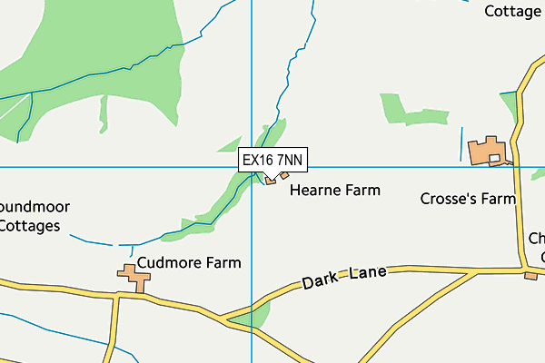 EX16 7NN map - OS VectorMap District (Ordnance Survey) EX16 7NN map - OS VectorMap District (Ordnance Survey)