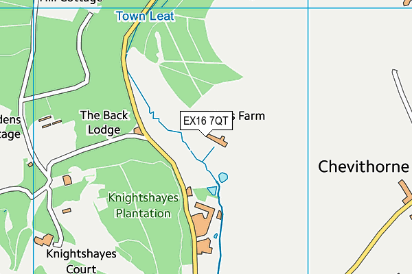 EX16 7QT map - OS VectorMap District (Ordnance Survey) EX16 7QT map - OS VectorMap District (Ordnance Survey)