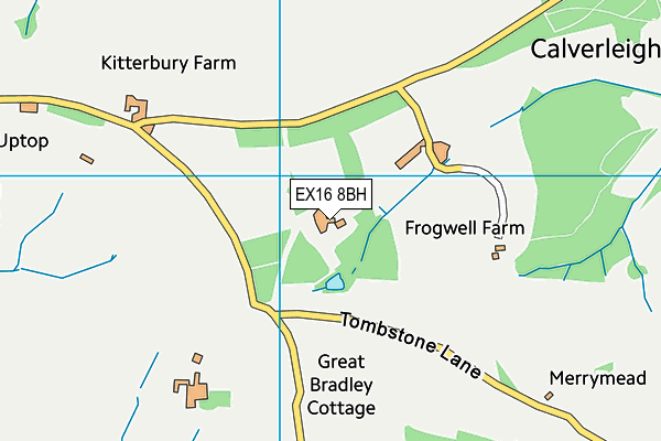 EX16 8BH map - OS VectorMap District (Ordnance Survey) EX16 8BH map - OS VectorMap District (Ordnance Survey)