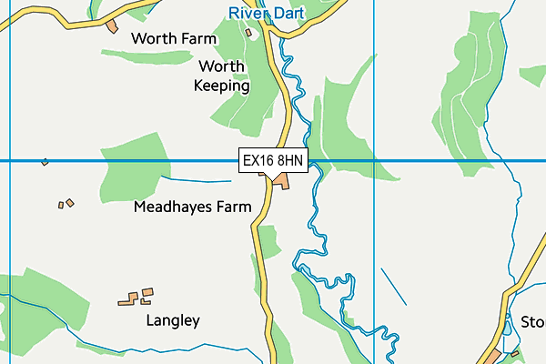 EX16 8HN map - OS VectorMap District (Ordnance Survey) EX16 8HN map - OS VectorMap District (Ordnance Survey)