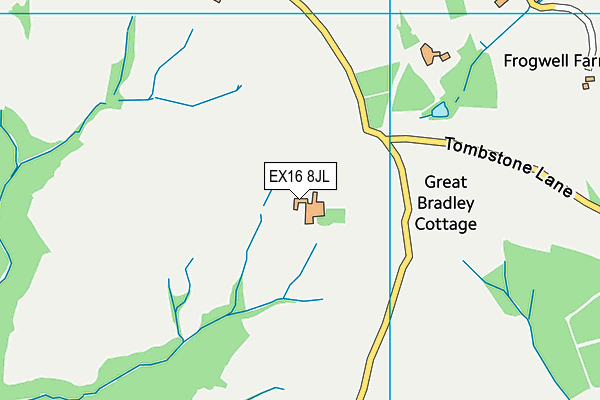 EX16 8JL map - OS VectorMap District (Ordnance Survey) EX16 8JL map - OS VectorMap District (Ordnance Survey)