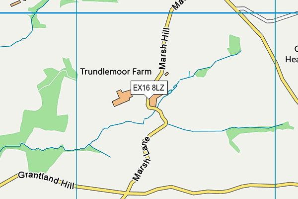 EX16 8LZ map - OS VectorMap District (Ordnance Survey) EX16 8LZ map - OS VectorMap District (Ordnance Survey)