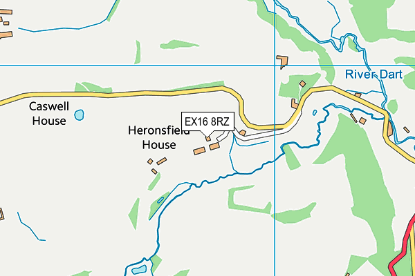 EX16 8RZ map - OS VectorMap District (Ordnance Survey) EX16 8RZ map - OS VectorMap District (Ordnance Survey)