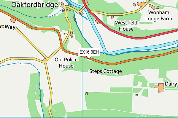 EX16 9EH map - OS VectorMap District (Ordnance Survey) EX16 9EH map - OS VectorMap District (Ordnance Survey)